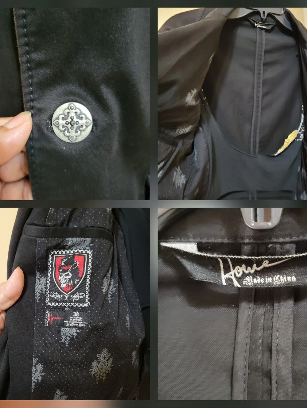 house of howe black blazer